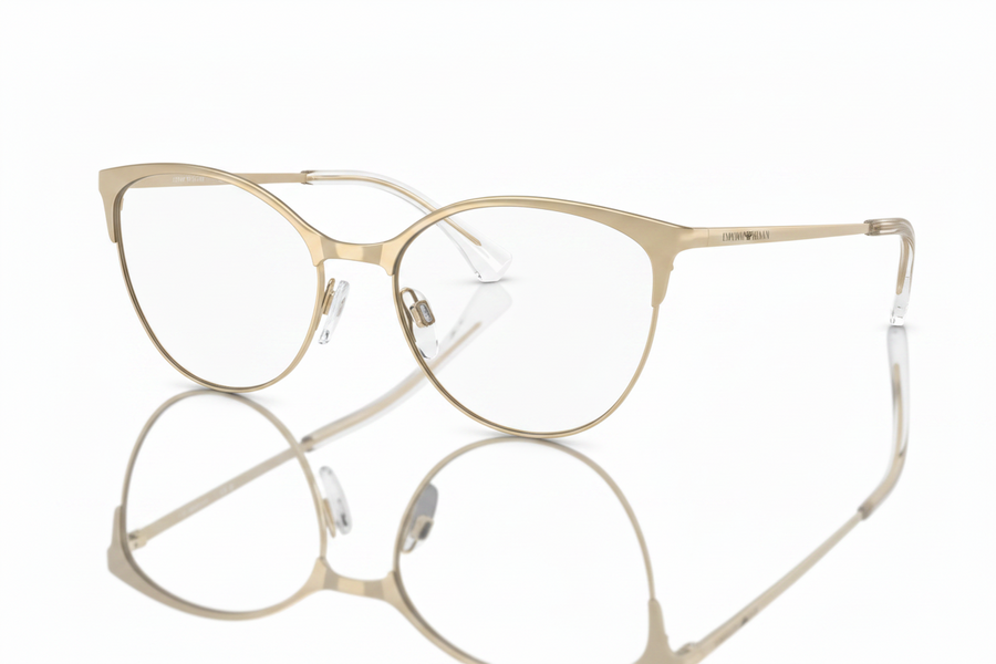 Emporio Armani EA 1087 - 3013 Shiny Pale Gold | Eyeglasses Woman