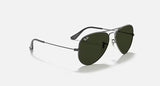 RB3025 Aviator Gunmetal Green W0879
