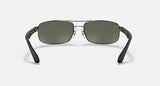Sunglasses Ray-Ban RB3445 004 61-17 Silver Medium