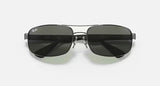 Sunglasses Ray-Ban RB3445 004 61-17 Silver Medium
