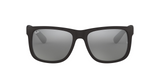 Ray-Ban Justin Color Mix RB4165 Sunglasses – Matte Rubber Black / Grey Mirror Silver Lenses (622/6G) – 2