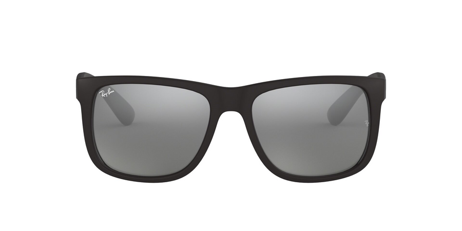 Ray-Ban Justin Color Mix RB4165 Sunglasses – Matte Rubber Black / Grey Mirror Silver Lenses (622/6G) – 2