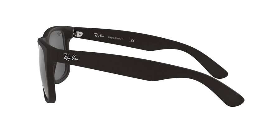 Ray-Ban Justin Color Mix RB4165 Sunglasses – Matte Rubber Black / Grey Mirror Silver Lenses (622/6G) – 3