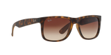 Ray-Ban Justin RB4165 Sunglasses – Rubber Light Havana / Brown Gradient Lenses (710/13)
