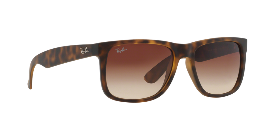 Ray-Ban Justin RB4165 Sunglasses – Rubber Light Havana / Brown Gradient Lenses (710/13)