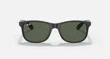 Ray-Ban RB4202 606971-55 Andy Matte Black On Black / Green Classic Lenses