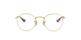 Ray-Ban Round Metal Optics RX3447V Eyeglasses – Polished Arista Gold (2500) – 2