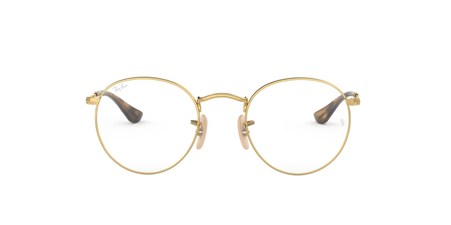 Ray-Ban Round Metal Optics RX3447V Eyeglasses – Polished Arista Gold (2500) – 2