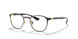 Ray-Ban RX6355 Eyeglasses – Matte Black on Gold (2994)