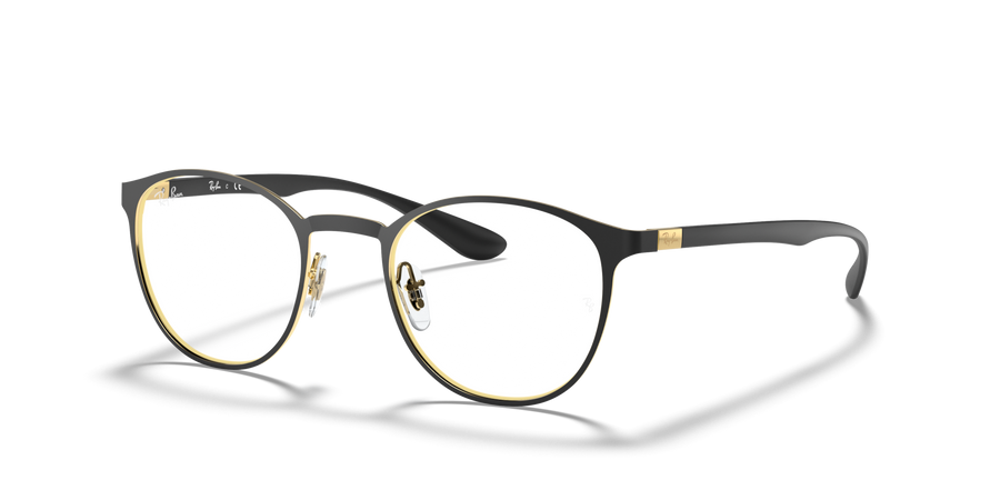 Ray-Ban RX6355 Eyeglasses – Matte Black on Gold (2994)