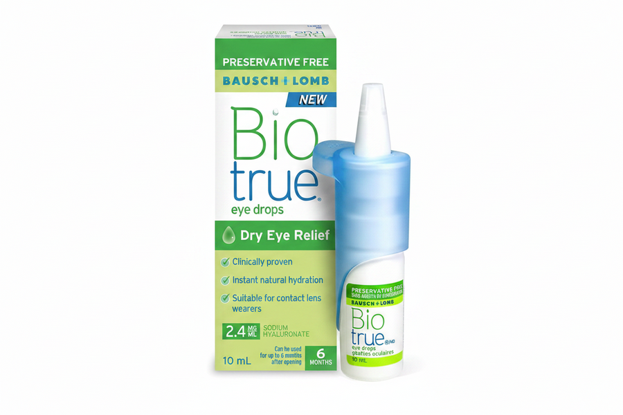 Biotrue EyE drops Baush and lomb - טיפות הרטבה