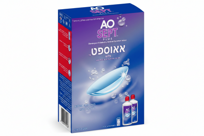 תמיסת אאוספט פלוס Aosept Plus 360ml - מארז כפול