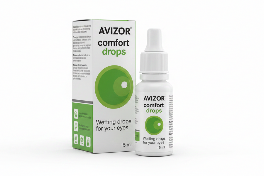 avizor comfort drops Soflex - טיפות הרטבה