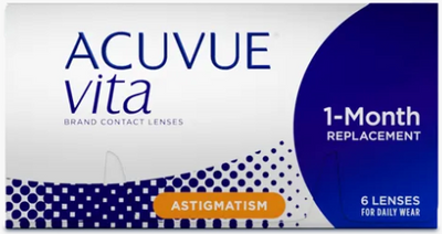 acuvue vita astigmatism 6pck - עדשות מגע חודשיות צילינדר ויטה