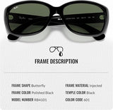 Ray-Ban RB4101 JACKIE OHH Butterfly Shaped Sunglasses for Men & Women with Official RAYBAN Eyewear Kit