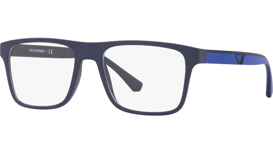 Emporio Armani EA4115 Eyeglasses with Sun Clip-Ons – Matte Dark Blue (5759/1W) – 2