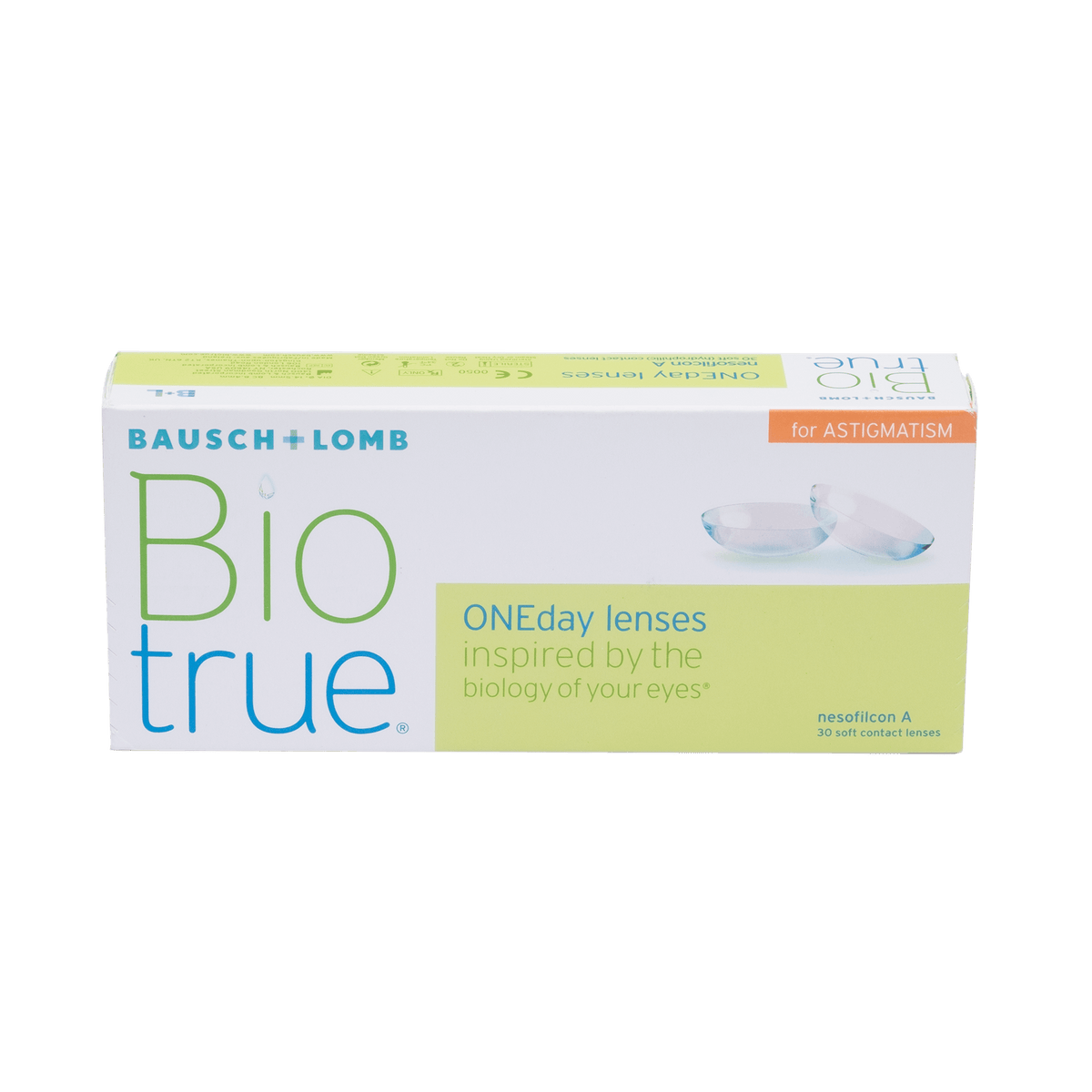 Biotrue ONEday for Astigmatism – עדשות מגע יומיות עם צילינדר, 30 עדשות