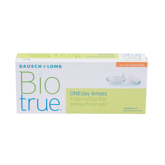 Biotrue ONEday for Astigmatism – עדשות מגע יומיות עם צילינדר, 30 עדשות