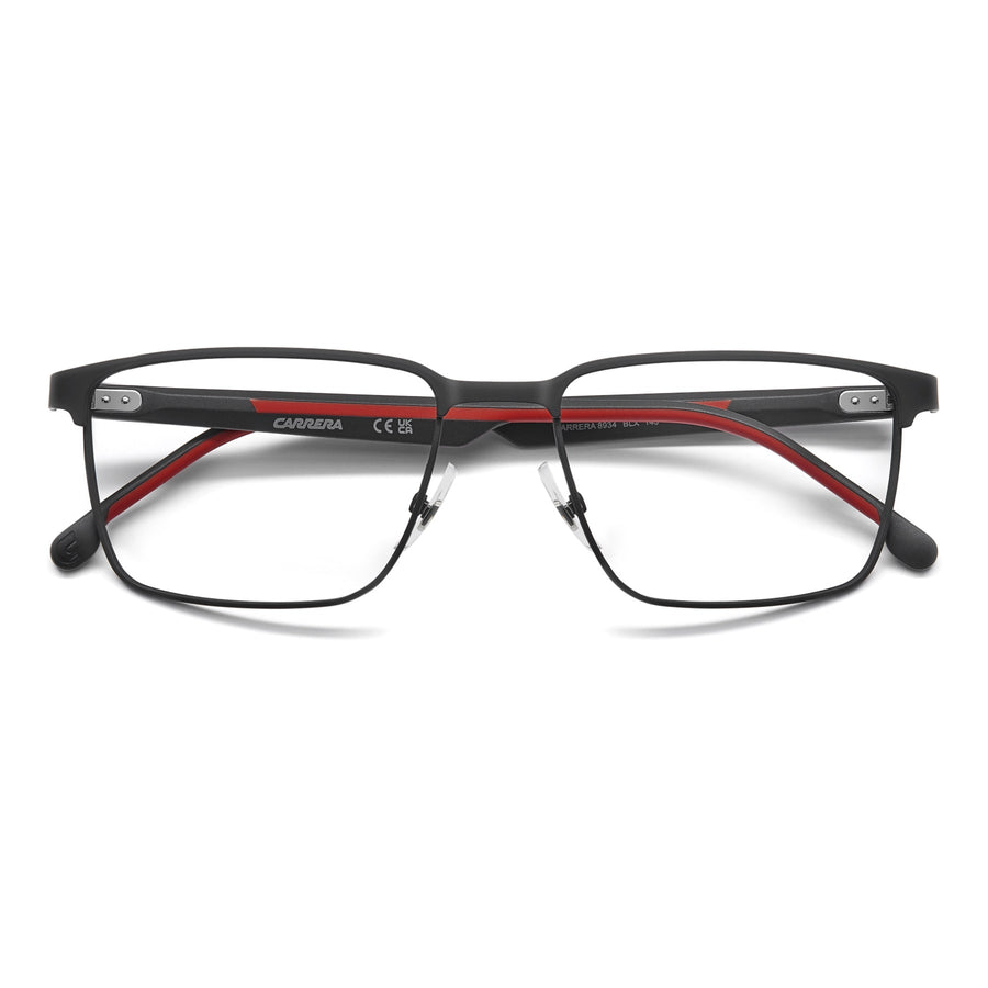 Carrera 8934 Eyeglasses – Matte Black / Red (BLX)