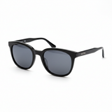 Premium UV400 sunglasses with sleek black acetate frames on white background