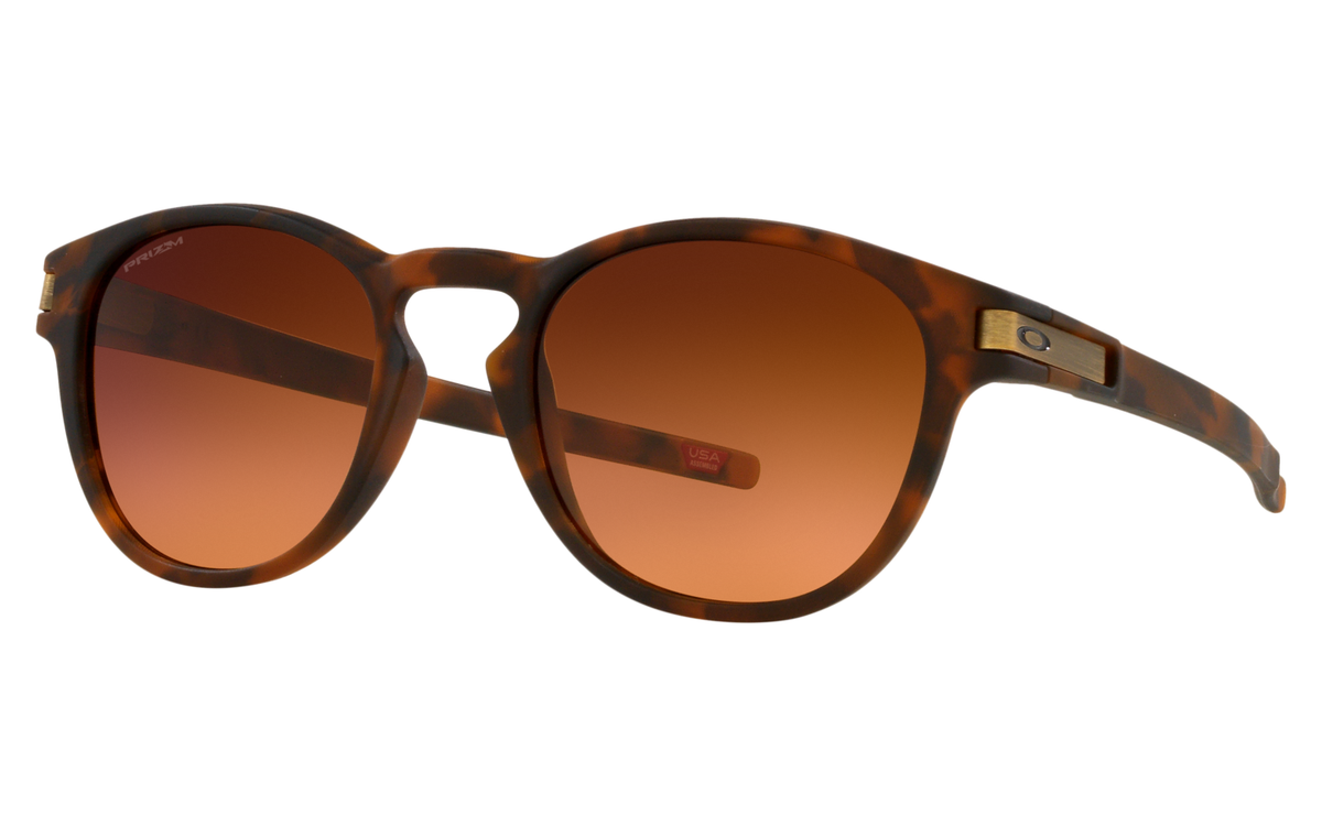 Oakley Latch OO9265-60 53 – Matte Brown Tortoise / Prizm Brown Gradient – front angle