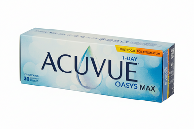 ACUVUE OASYS MAX 1-Day Multifocal for Astigmatism - מולטיפוקל יומיות ועם צלינדר